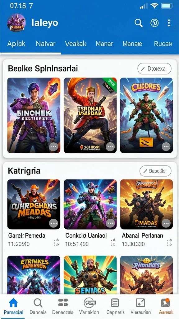 duit8 - Screenshot menampilkan tampilan utama aplikasi DUIT8.